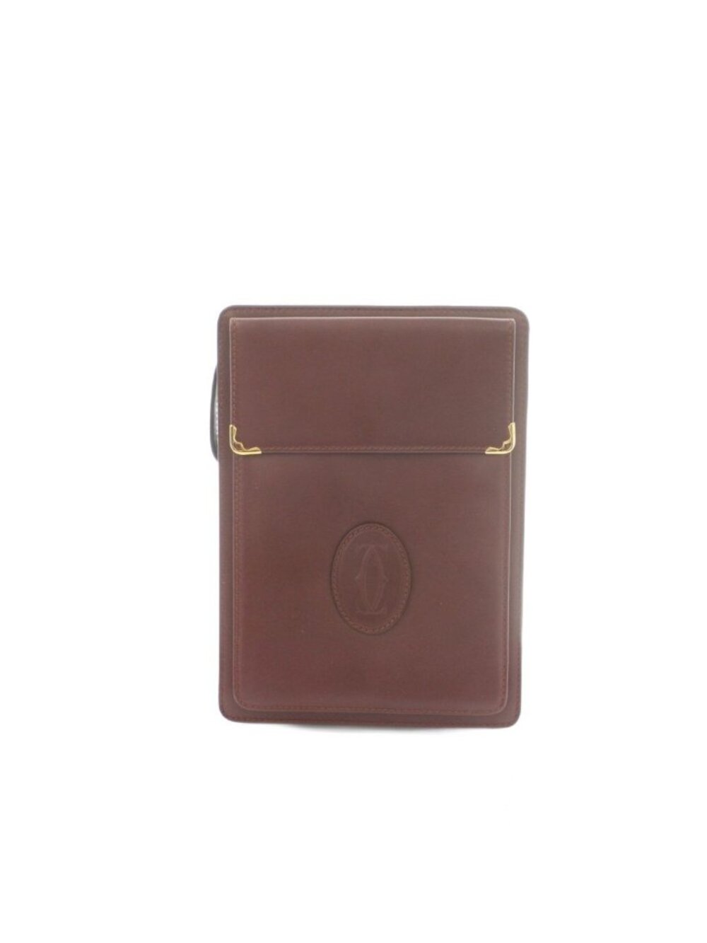 Cartier Clutch Leather Bordeaux